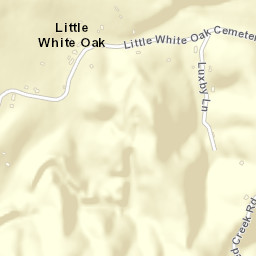 Little White Oak Tennessee Street Map