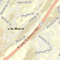 Litz Manor Tennessee Street Map