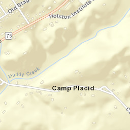 Camp Placid Tennessee Street Map