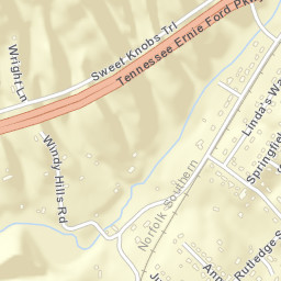 Vance Tennessee Street Map