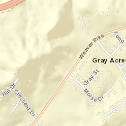 Gray Acres Tennessee Street Map