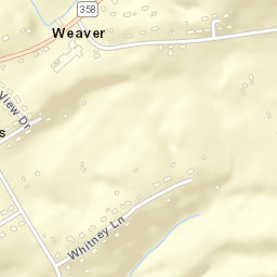 Weaver Tennessee Street Map
