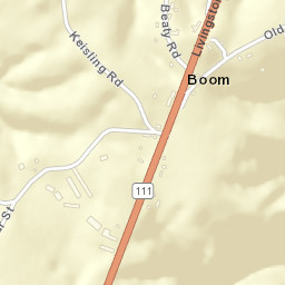 Boom Tennessee Street Map