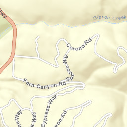 Carmel Highlands California Street Map