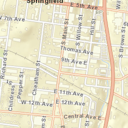 512 South Main Street Springfield TN Street Map