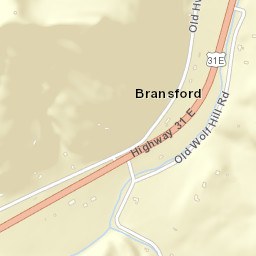 Bransford Tennessee Street Map
