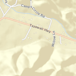 Evanston Tennessee Street Map