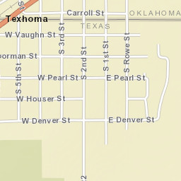 South Street, Texhoma, OK, USA Street Map
