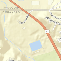 Caverna Arkansas Street Map