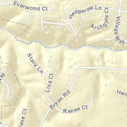 Woodridge Estates Tennessee Street Map