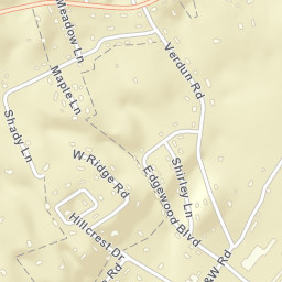 Verdun Tennessee Street Map