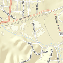 Oneida Tennessee Street Map
