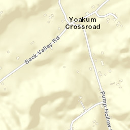 Yoakum Crossroad Tennessee Street Map
