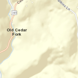 Old Cedar Fork Tennessee Street Map