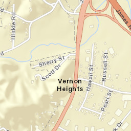 Vernon Heights Tennessee Street Map