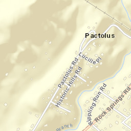 Pactolus Tennessee Street Map