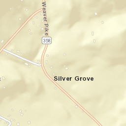 Silver Grove Tennessee Street Map