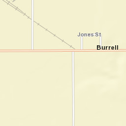 Burrel California Street Map