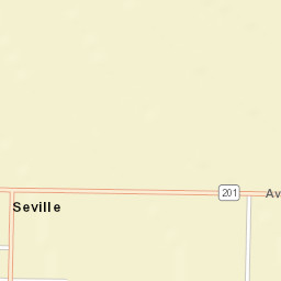 Seville California Street Map