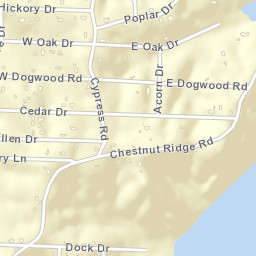 Oak Wood Estates Tennessee Street Map