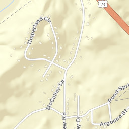 Easley Estates Tennessee Street Map