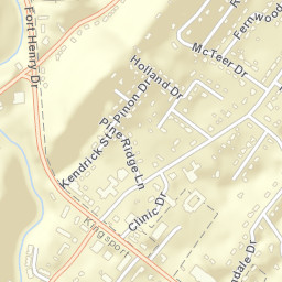 Colonial Heights Tennessee Street Map