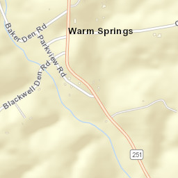 Warm Springs Arkansas Street Map