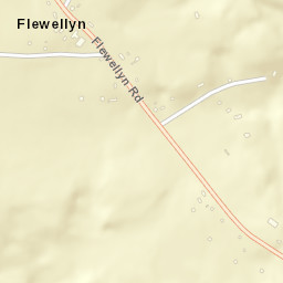 Flewellyn Tennessee Street Map