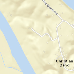 Christian Bend Tennessee Street Map