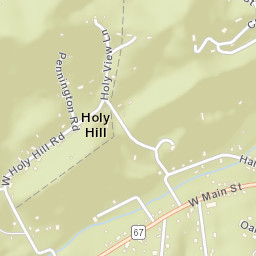 Holy Hill Tennessee Street Map