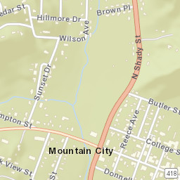 312 W Main St, Mountain City, TN 37683 Street Map