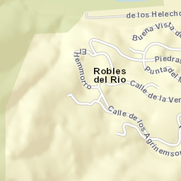 Robles Del Rio California Street Map