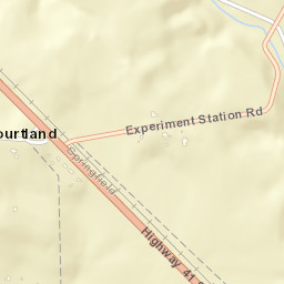 Courtland Tennessee Street Map
