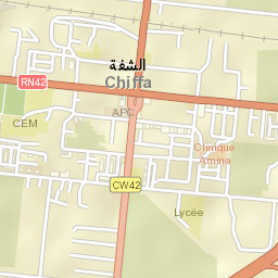 Chiffa Street Map