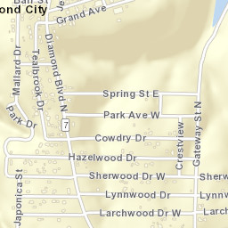 Diamond City Arkansas Street Map