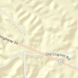 Clayton Tennessee Street Map