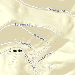 Clouds Tennessee Street Map