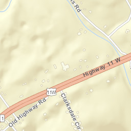 Belvins Tennessee Street Map
