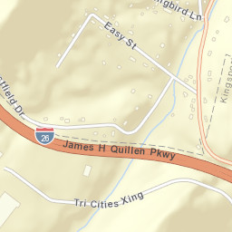 Summersville Tennessee Street Map