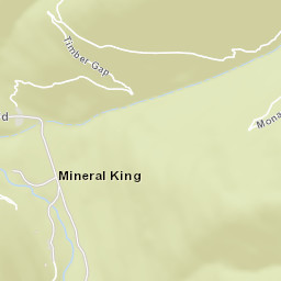 Mineral King California Street Map
