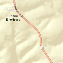 Three Brothers Arkansas Street Map