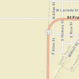 Saint Francis Arkansas Street Map