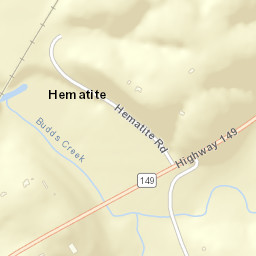 Hematite Tennessee Street Map