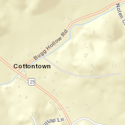 Cottontown Tennessee Street Map
