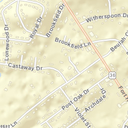 Royal Pines Tennessee Street Map
