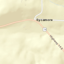 Sycamore Arkansas Street Map