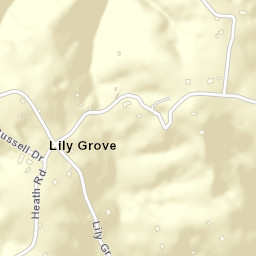 Lily Grove Tennessee Street Map