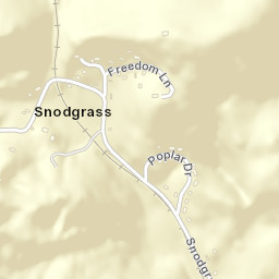 Snodgrass Tennessee Street Map