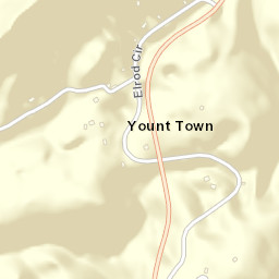 Yount Town Tennessee Street Map