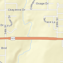 3301 Chisholm Dr Woodward OK Street Map